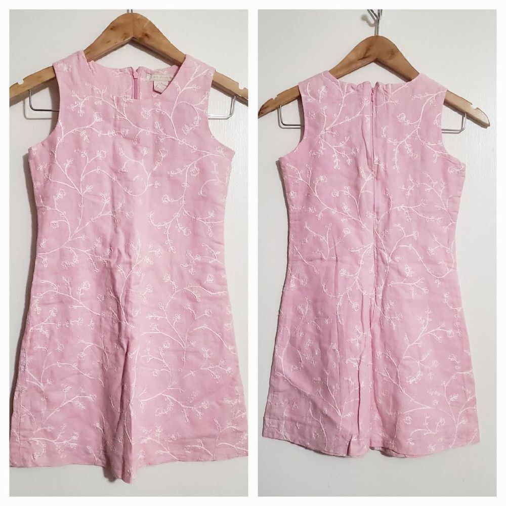 Jilian's Closet Pink Embroidered Dress Size 8